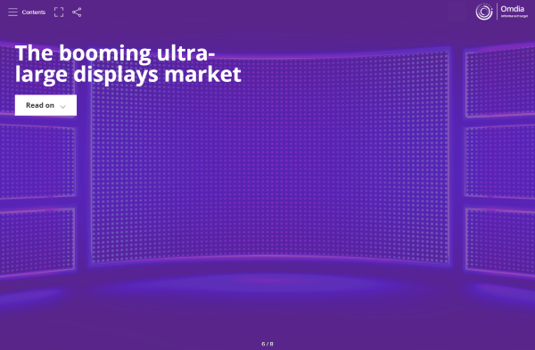 Ultra-large displays section image